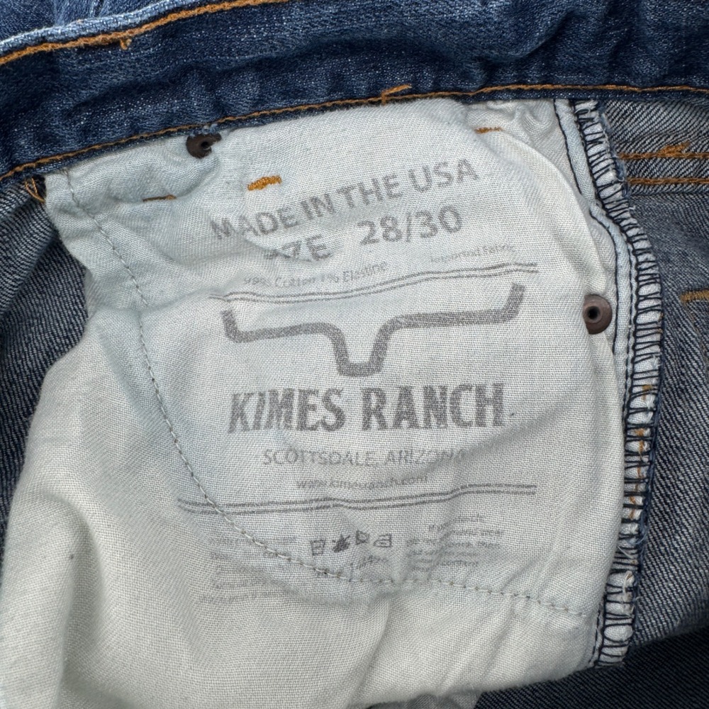 Kimes Ranch Roger Mens Jeans 28x30 Made in USA Dark Wash Denim Western Rodeo - Picture 4 of 8
